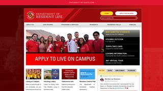 Department of Resident Life - University of Maryland