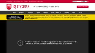 Rutgers University | The State University of New Jersey