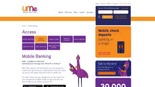 Mobile Banking for Check and Savings in Burbank | UMe Credit Union