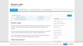 Router Login | How to login to your router