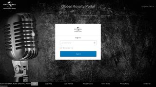 Global Royalty Portal: Welcome | Universal Music