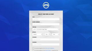 Register | UMG Gaming