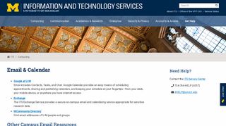 Email & Calendar / U-M Information and Technology Services