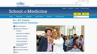 Application Timeline | UMKC School of Medicine