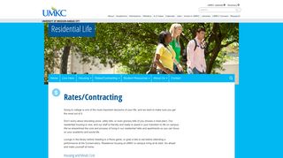 Rates/Contracting | Residential Life - University of Missouri - Kansas City