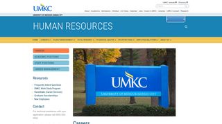 Careers | Human Resources - University of Missouri - Kansas City