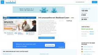 Visit Uml.umassonline.net - Blackboard Learn.