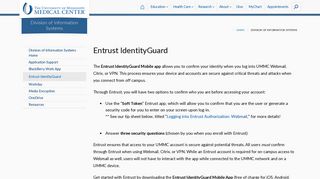 Entrust IdentityGuard - University of Mississippi Medical Center