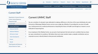 Current UMMC Staff - University of Mississippi Medical Center