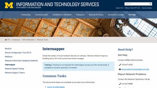 Intermapper / U-M Information and Technology Services