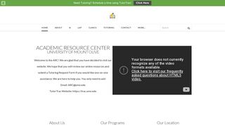 UMO ARC Homepage: University of Mount Olive Academic Resource ...