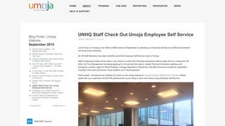 UNHQ Staff Check Out Umoja Employee Self Service - Umoja Website