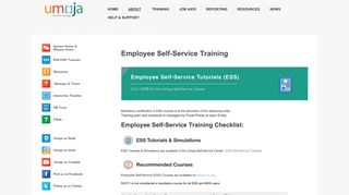 Employee Self-Service Training - Umoja Website