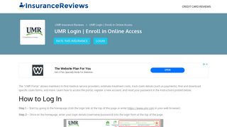 UMR Login | Enroll in Online Access - Insurance Reviews
