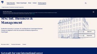 Study a MSc in International Business Management in ... - Niels Brock