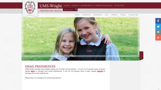 Email Preferences - UMS-Wright Preparatory School