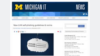 New U-M self-phishing guidelines & norms – Michigan IT News
