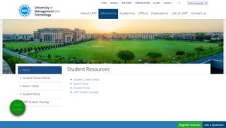 Student Resources - UMT