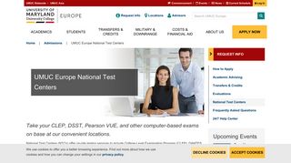 UMUC Europe National Test Centers | UMUC Europe