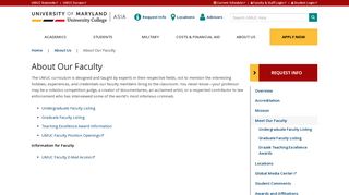 About Our Faculty | UMUC Asia