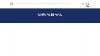 UMW Webmail | UMW Holdings