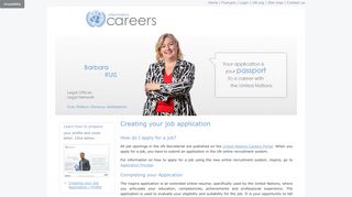Creating your job application - UN Careers - the United Nations