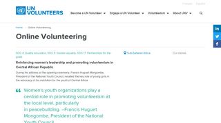 Online Volunteering | UNV