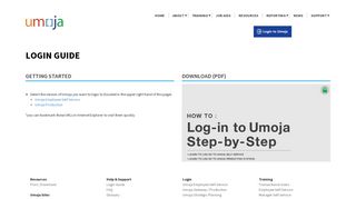 Login Guide - Umoja - the United Nations
