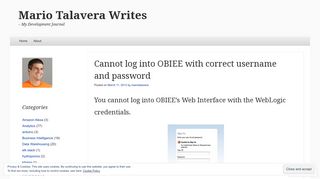 Cannot log into OBIEE with correct username and password | Mario ...