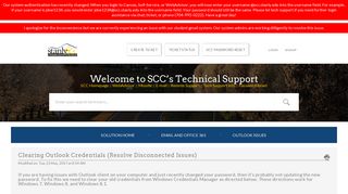 Clearing Outlook Credentials (Resolve Disconnected Issues) : SCC's ...