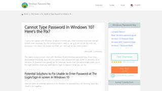 Top 4 Ways to Fix Unable to Type Password in Windows 10