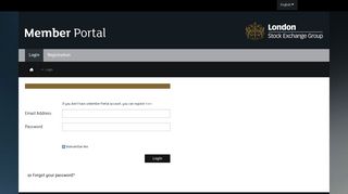 Member Portal - London Stock Exchange Group
