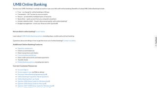 Online Banking Services | Internet Banking Services - UMB Bank
