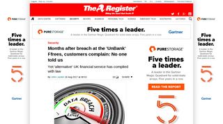 Months after breach at the 'UnBank' Ffrees, customers complain: No ...