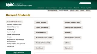 Information for Current Students | University of Northern British ... - UNBC
