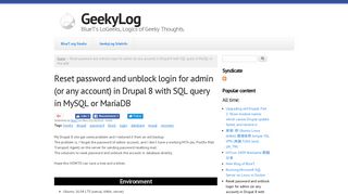 Reset password and unblock login for admin (or any account) in ...