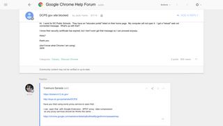 DCPS gov site blocked - Google Product Forums