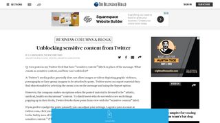 Unblocking sensitive content from Twitter | Bellingham Herald