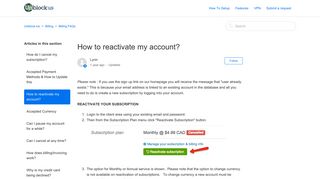 How to reactivate my account? – Unblock-Us