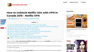 How to Unblock Netflix USA with VPN in Canada ... - american netflix