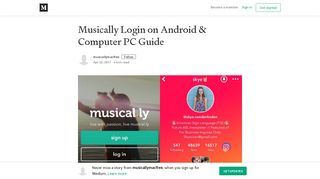 Musically Login on Android & Computer PC Guide – musicallymacfree ...