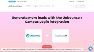 Generate more leads with the Unbounce + Campus Login integration ...