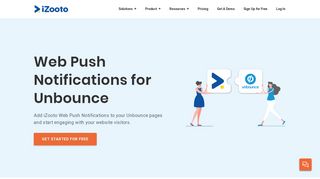 Integrating Web Push Notifications on Unbounce Pages: Guide - iZooto