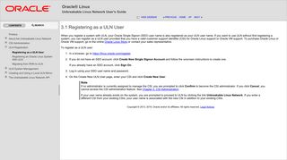 3.1 Registering as a ULN User - Oracle Docs