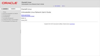 Oracle® Linux Unbreakable Linux Network User's Guide - Oracle Docs