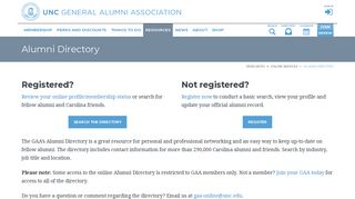 Alumni Directory | UNC General Alumni Association