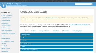 Office 365 User Guide - UNC HELP - UNC Chapel Hill