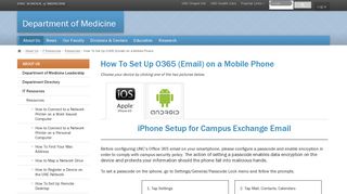 How To Set Up O365 (Email) on a Mobile Phone - UNC School of ...