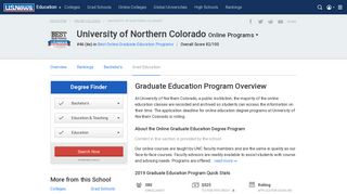 University of Northern Colorado - Online Graduate Education Program ...