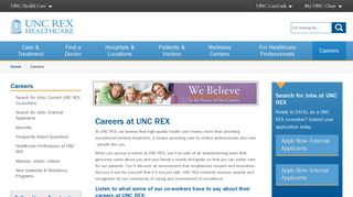 Careers, Employment, Jobs | UNC REX Healthcare | Raleigh, NC